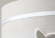 Hanglamp Hertjes beige strass detail